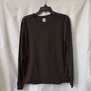 J. Crew Factory Dark Gray Long Sleeve Tee Mens Medium